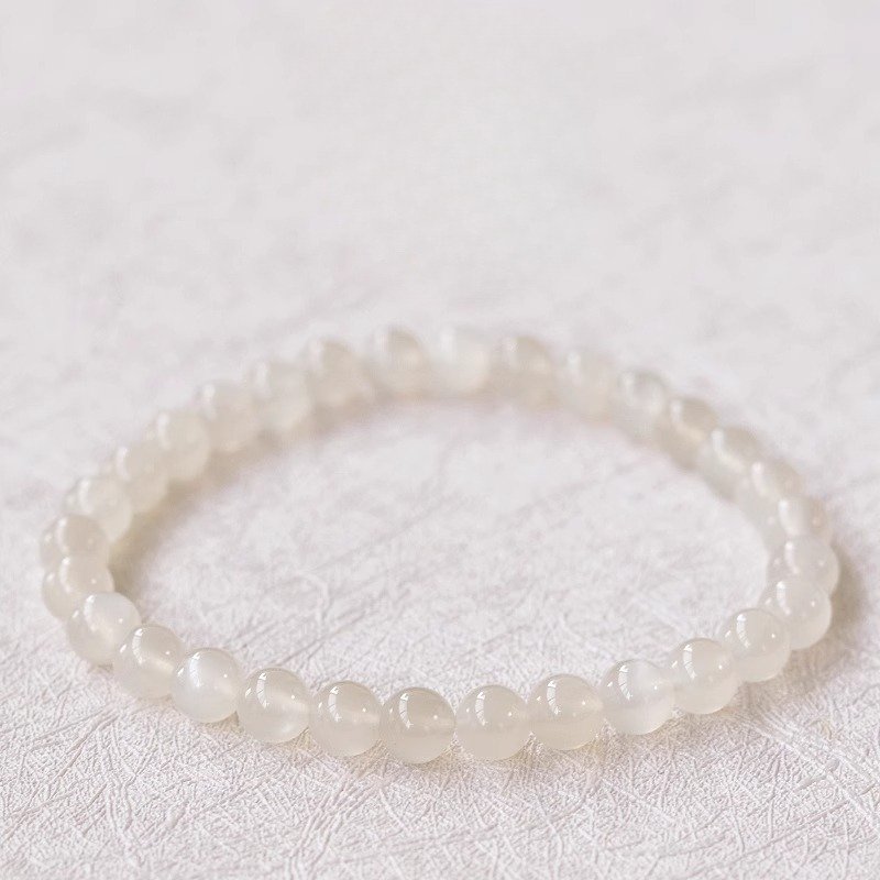 Natural White Moonlight Stone Bracelet
