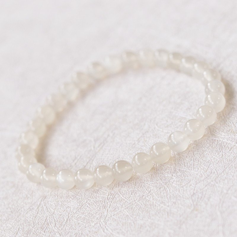 Natural White Moonlight Stone Bracelet