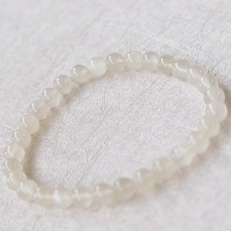 Natural White Moonlight Stone Bracelet