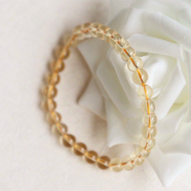 Natural Wealth Attraction Yellow Crystal Ultra Fine Bracelet for Men and Women Couples