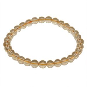 Natural Wealth Attraction Yellow Crystal Ultra Fine Bracelet for Men and Women Couples