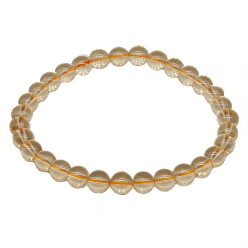 Natural Wealth Attraction Yellow Crystal Ultra Fine Bracelet for Men and Women Couples
