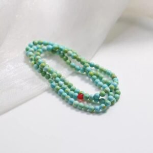 Small Fresh Natural Hubei Blue Turquoise Bracelet New Chinese Natural Stone Bracelet High Porcelain Simplicity
