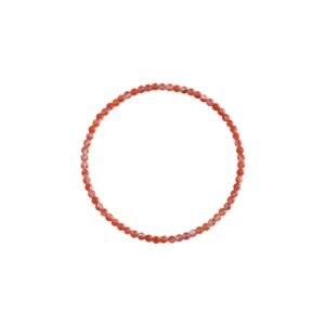 Natural Southern Red Agate Bracelet for Women, Extremely Fine Ancient Style Bracelet, Single Circle Natural Stone Jewelry