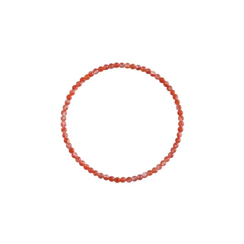 Natural Southern Red Agate Bracelet for Women, Extremely Fine Ancient Style Bracelet, Single Circle Natural Stone Jewelry