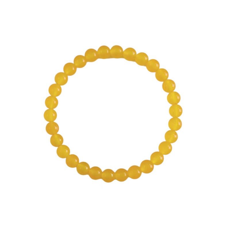 Natural yellow jade beeswax bracelet, yellow wealth stone, wealth seeking crystal bracelet