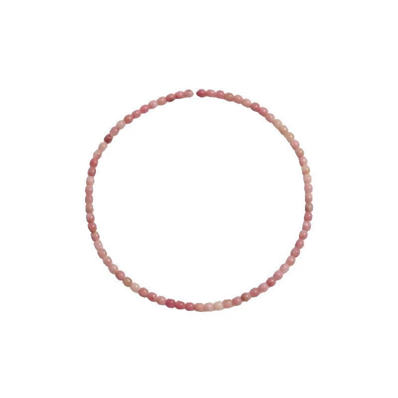 Natural red patterned stone bracelet, rose stone fine bracelet