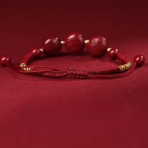 Cinnabar three in one zodiac sign red rope hand