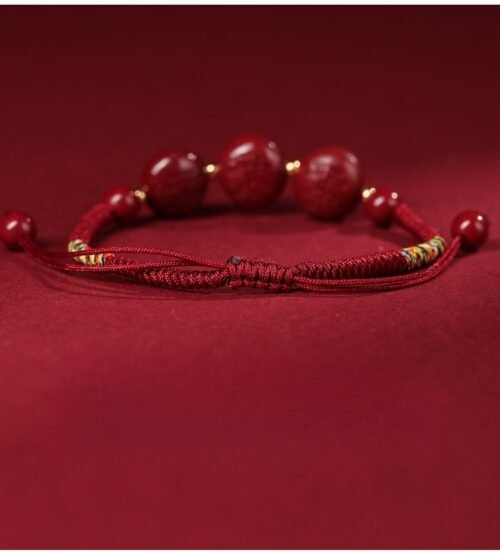 Cinnabar three in one zodiac sign red rope hand