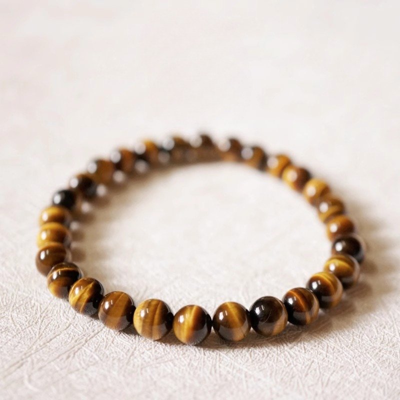 Natural Yellow Tiger Eye Stone Bracelet for Men and Women