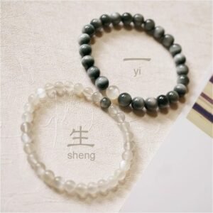 White Moonlight Stone Bracelet