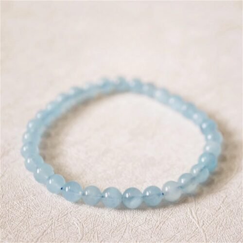 Natural ice blue gemstone bracelet