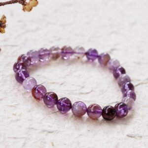 Natural Purple Ghost Bracelet Purple Titanium Crystal Single Loop Bracelet