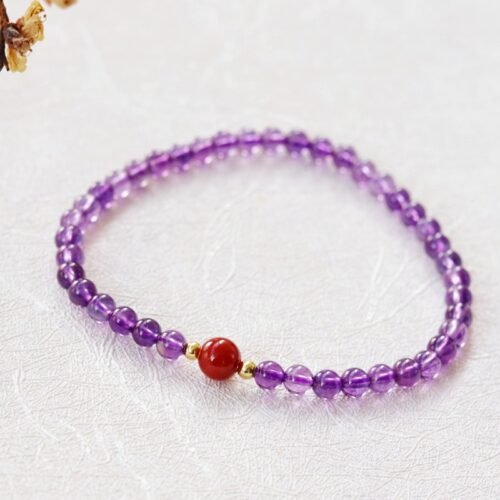 Natural amethyst bracelet