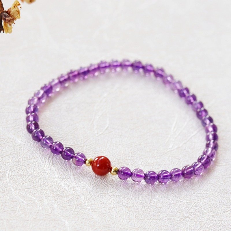 Natural amethyst bracelet