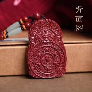 Natural cinnabar with high Buddha content and purple gold sand