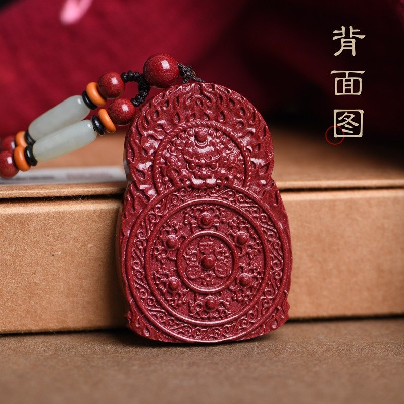Natural cinnabar with high Buddha content and purple gold sand