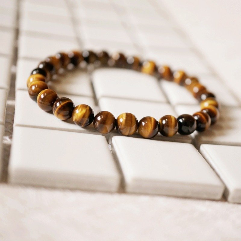 Natural Yellow Tiger Eye Stone Bracelet for Men and Women