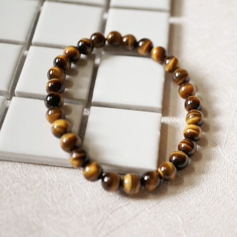 Natural Yellow Tiger Eye Stone Bracelet for Men and Women