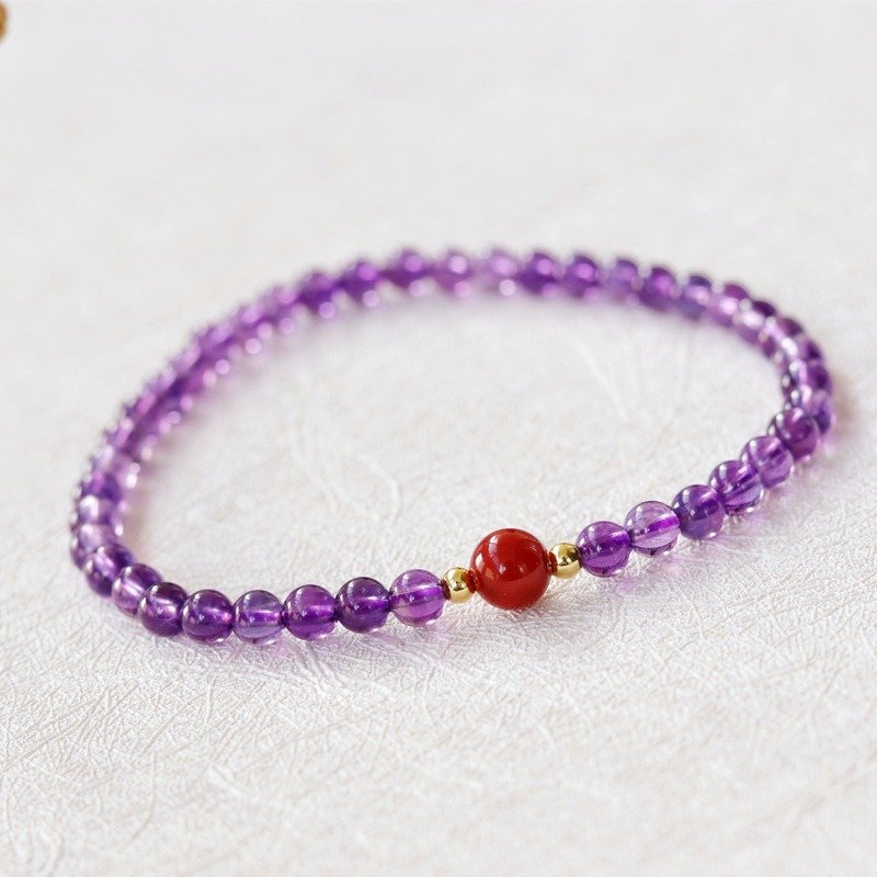Natural amethyst bracelet