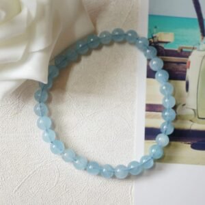 Natural ice blue gemstone bracelet