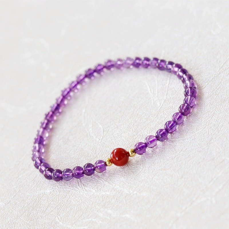 Natural amethyst bracelet