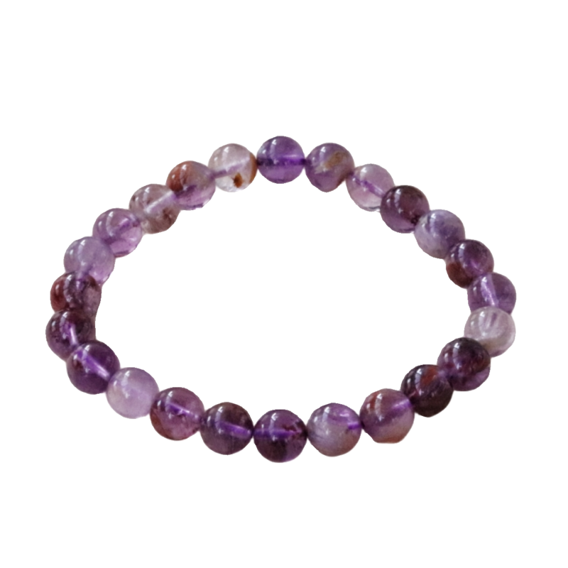 Natural Purple Ghost Bracelet Purple Titanium Crystal Single Loop Bracelet