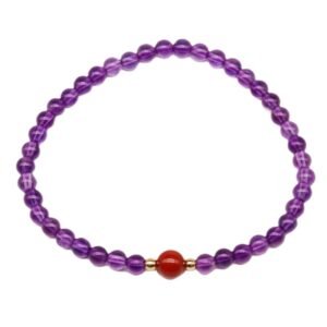 Natural amethyst bracelet
