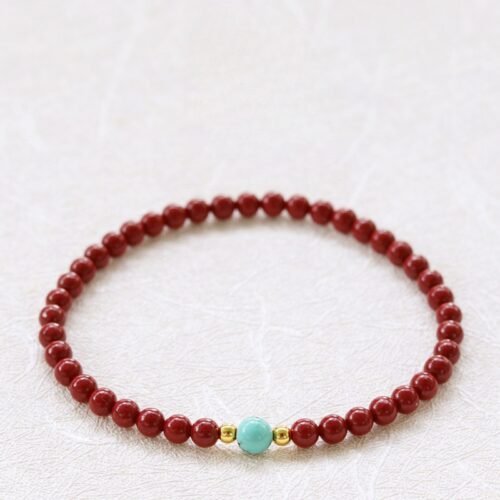 High content cinnabar bracelet for women and men, purple gold sand bracelet